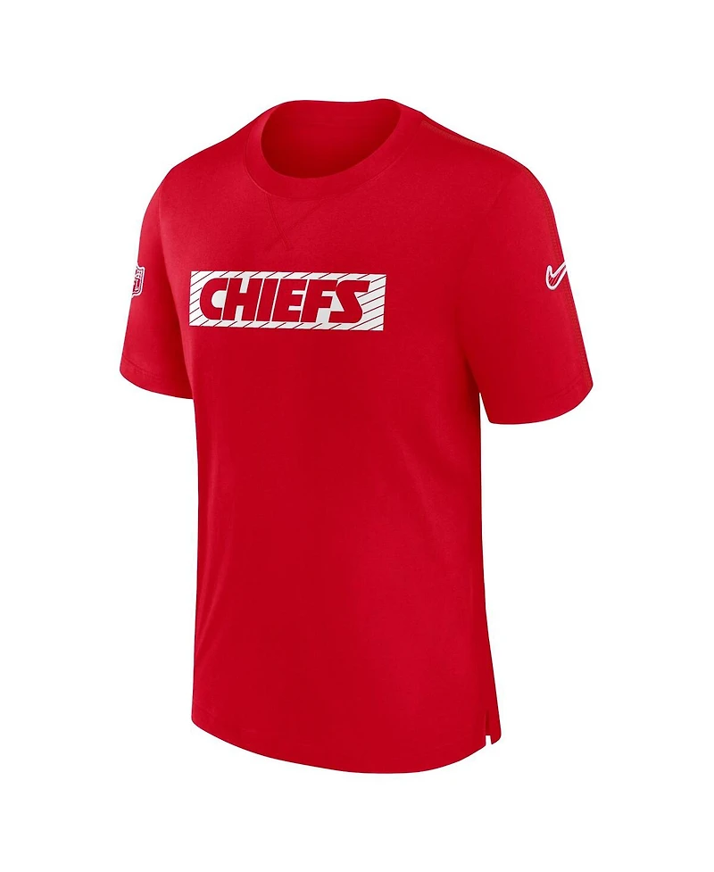Nike Men's Red Kansas City Chiefs Sideline Player Performance T-Shirt