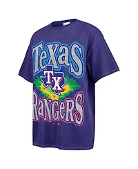 '47 Brand Women's Navy Texas Rangers Flashing Lights Boyfriend T-Shirt
