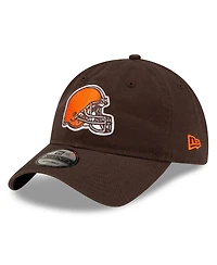 New Era Men's Brown Cleveland Browns Core Classic Primary 9TWENTY Adjustable Hat