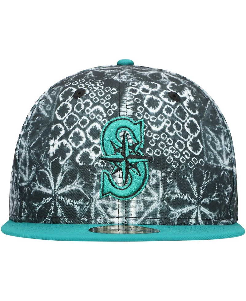 New Era Men's Black Seattle Mariners Sands 59FIFTY Fitted Hat