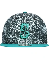 New Era Men's Black Seattle Mariners Sands 59FIFTY Fitted Hat