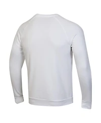 Under Armour Men's White Notre Dame Fighting Irish Rival Gold Rush Raglan Pullover Sweatshirt