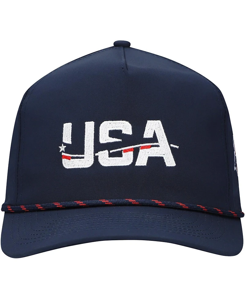 Imperial Men's Navy Usa Swimming the Wrightson Rope Adjustable Hat