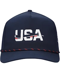 Imperial Men's Navy Usa Swimming the Wrightson Rope Adjustable Hat