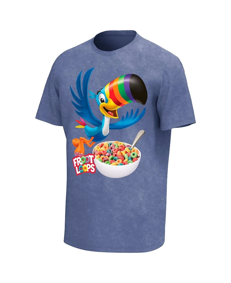 Philcos Men's Blue Fruit Loops Logo Washed T-Shirt