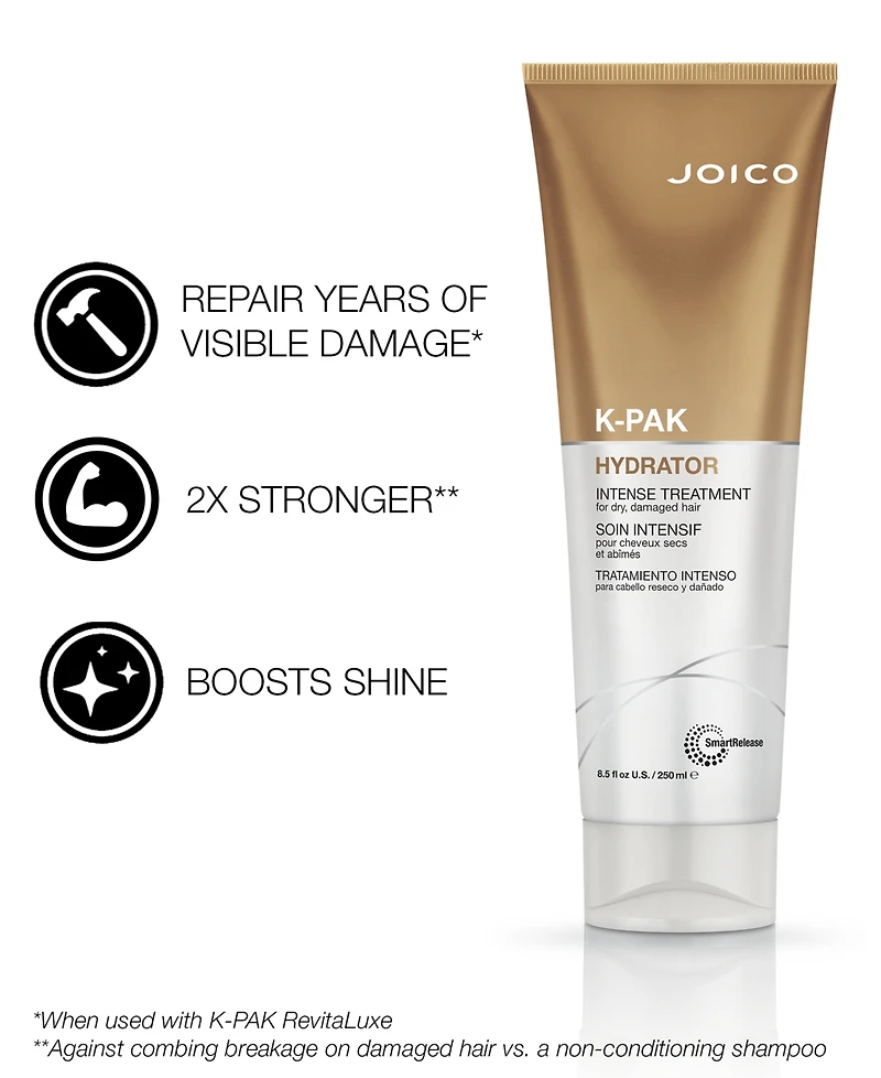 Joico K-pak Hydrator Intense Treatment For Dry, Damaged Hair, 8.5 oz.