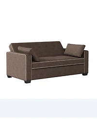 Serta 66.5" W Polyester Augustus Full Convertible Sofa