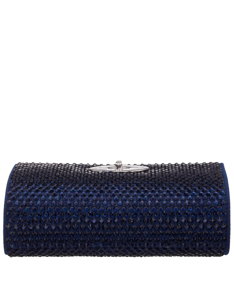 Nina Large Crystal Encrusted Flap Crossbody Bag