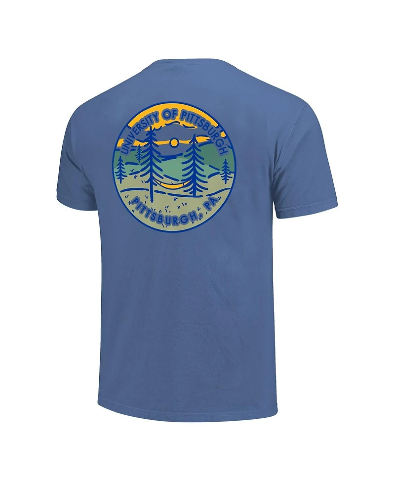 Image One Men's and Women's Royal Pitt Panthers Scenic Comfort Colors T-Shirt