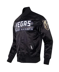 Pro Standard Men's Black Vegas Golden Knights Classic Satin Full-Snap Jacket