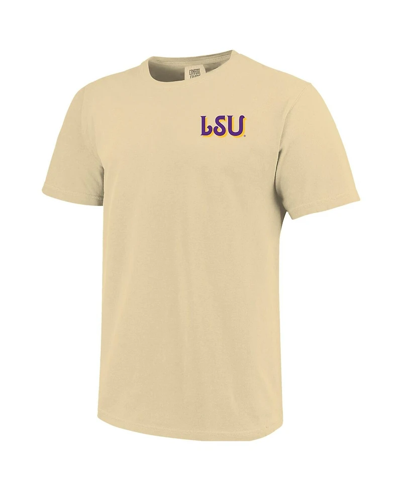Image One Big Boys and Girls Cream Lsu Tigers Hyperlocal Comfort Colors T-Shirt