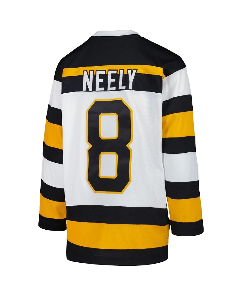 Mitchell & Ness Big Boys and Girls Cam Neely White Boston Bruins 1991 Blue Line Player Jersey
