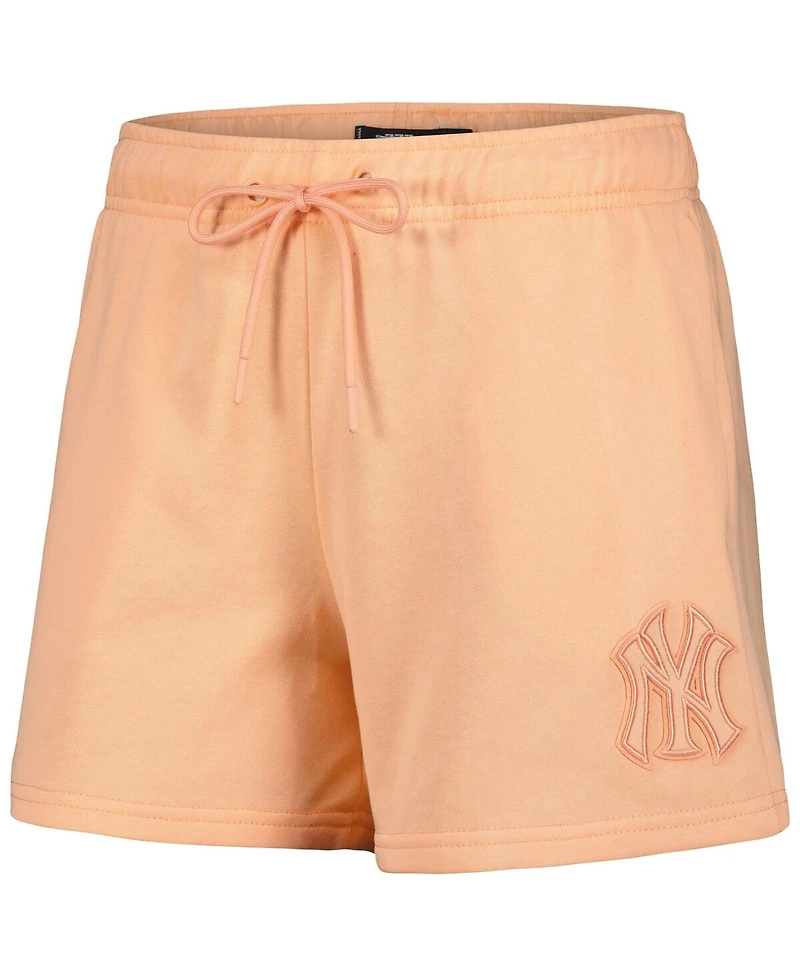 Pro Standard Women's Orange New York Yankees Neutral Fleece Shorts