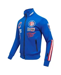 Pro Standard Men's Royal Chicago Cubs Fast Lane Full-Zip Track Jacket