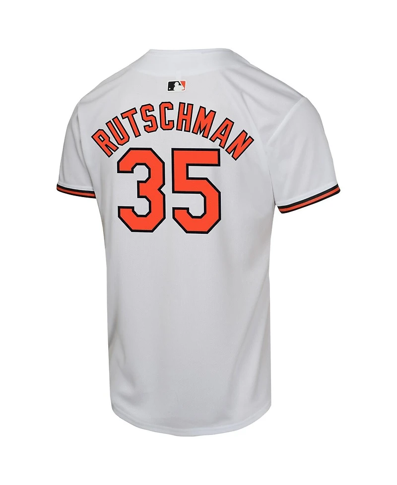 Nike Big Boys and Girls Adley Rutschman White Baltimore Orioles Home Game Player Jersey