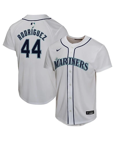 Nike Big Boys and Girls Julio Rodriguez White Seattle Mariners Home Game Player Jersey
