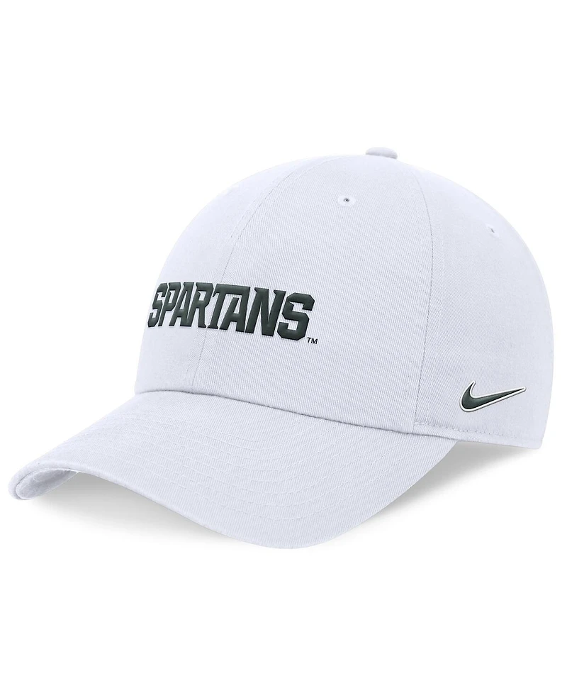 Nike Men's White Michigan State Spartans 2024 On-Field Club Adjustable Hat