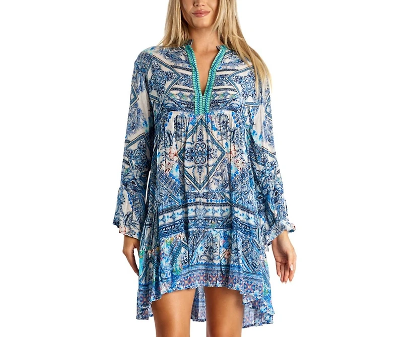 La Moda Clothing Women's Short collared dress
