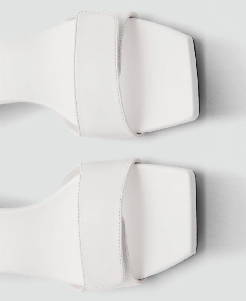 Mango Women's Heel Leather Sandals