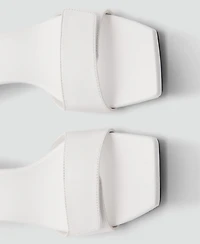 Mango Women's Heel Leather Sandals