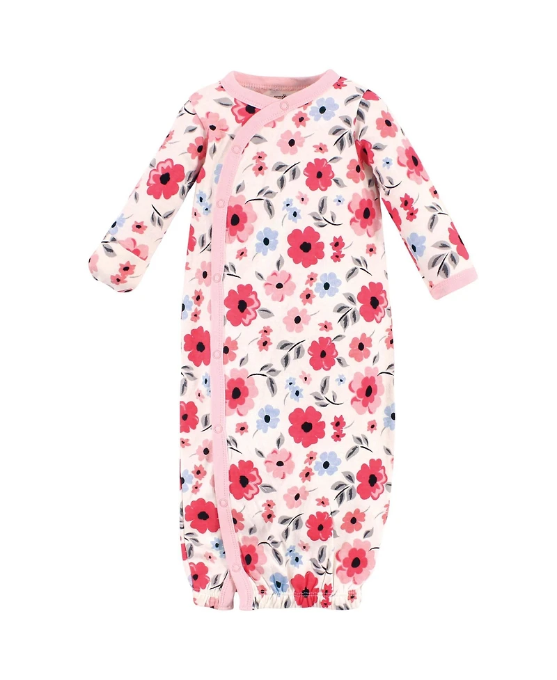 Touched by Nature Baby Girls Natural Cotton Kimono Gowns
