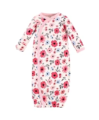 Touched by Nature Baby Girls Natural Cotton Kimono Gowns