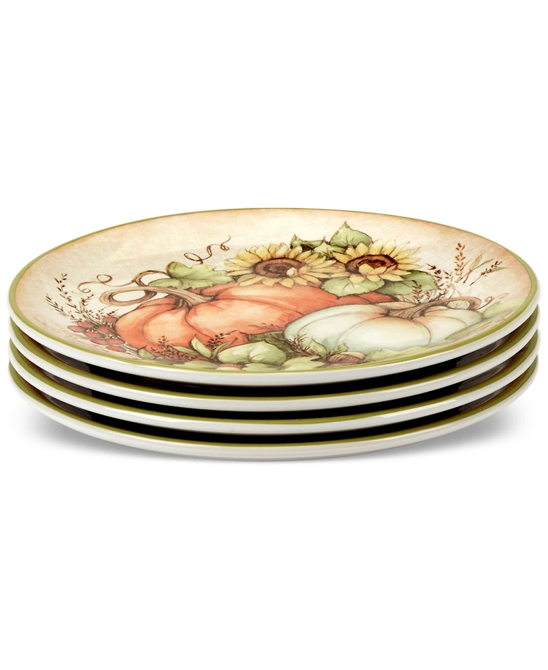 Certified International Autumn Breeze Salad Plates, Set of 4