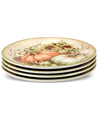 Certified International Autumn Breeze Salad Plates, Set of 4