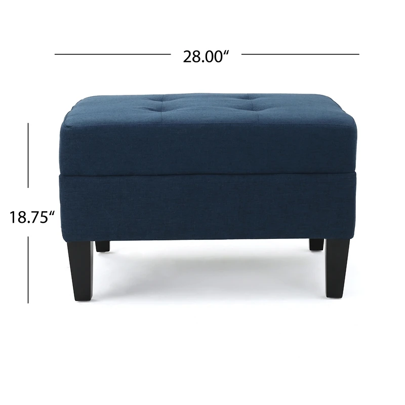 Streamdale Cozy Ottoman With Birch Wood Legs For Comfort And Style