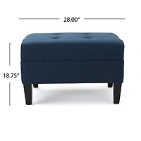 Streamdale Cozy Ottoman With Birch Wood Legs For Comfort And Style
