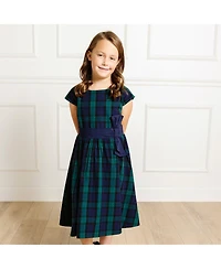 Hope & Henry Baby Girls Cap Sleeve Party Dress with Bow Sash