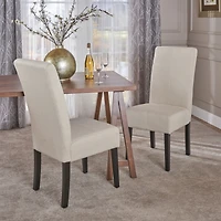 Simplie Fun Dining Chairs (Set Of 2): Contemporary, T-Stitch Design, Comfortable