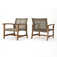 Streamdale Hampton Wicker Club Chair Antique Style, Modern Comfort