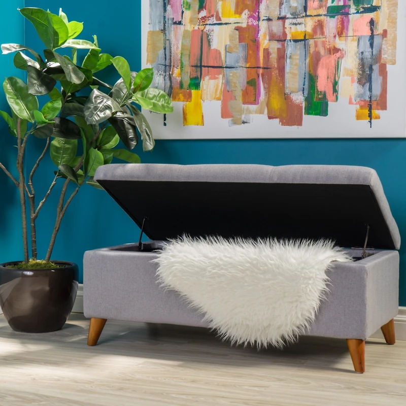 Streamdale Traditional Storage Ottoman Bench For Home Organization