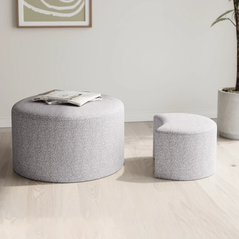 Streamdale Furniture Nesting Ottoman Coffee Tables: Cozy & Versatile