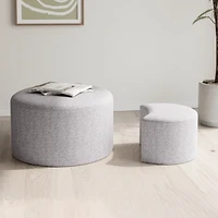 Streamdale Furniture Nesting Ottoman Coffee Tables: Cozy & Versatile
