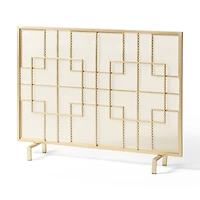 Streamdale Dorothy Modern Single Panel Iron Fireplace Screen