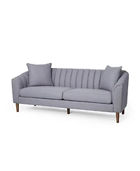 Streamdale Furniture Contemporary 3-Seater Sofa With Deep Stitching And Accent Pillows