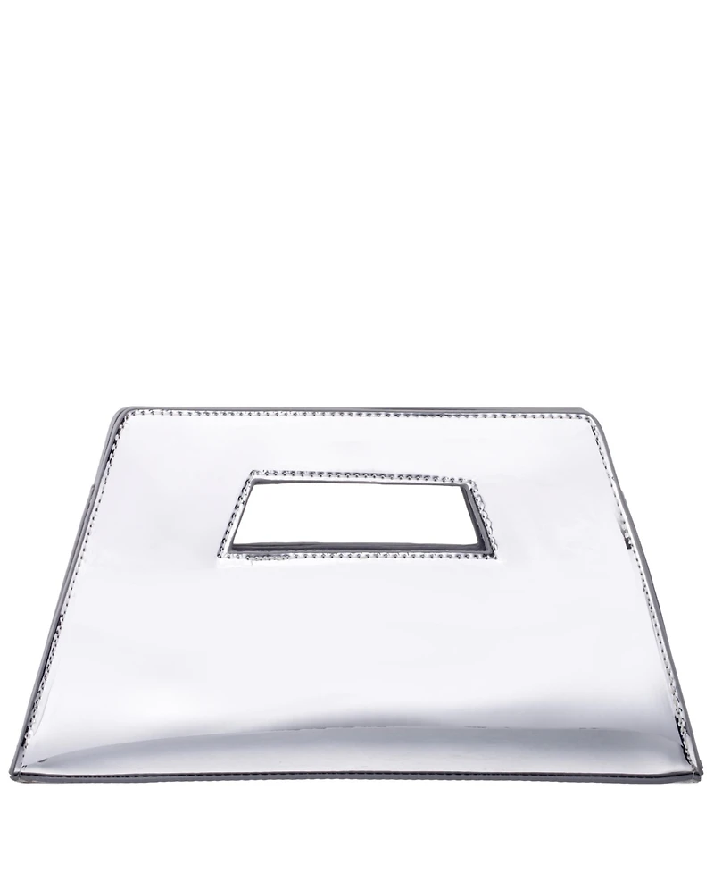Nina Cut Out Handle Trapezoid Clutch