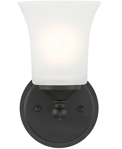 Designers Fountain Bronson 5.25" Metal 1 Light Wall Sconce