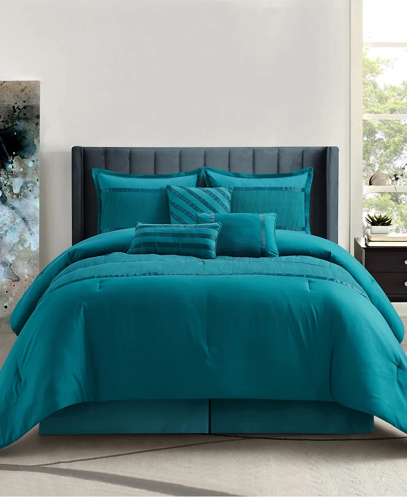 Closeout! Stratford Park Armani Reversible 7-Pc. Comforter Set, King