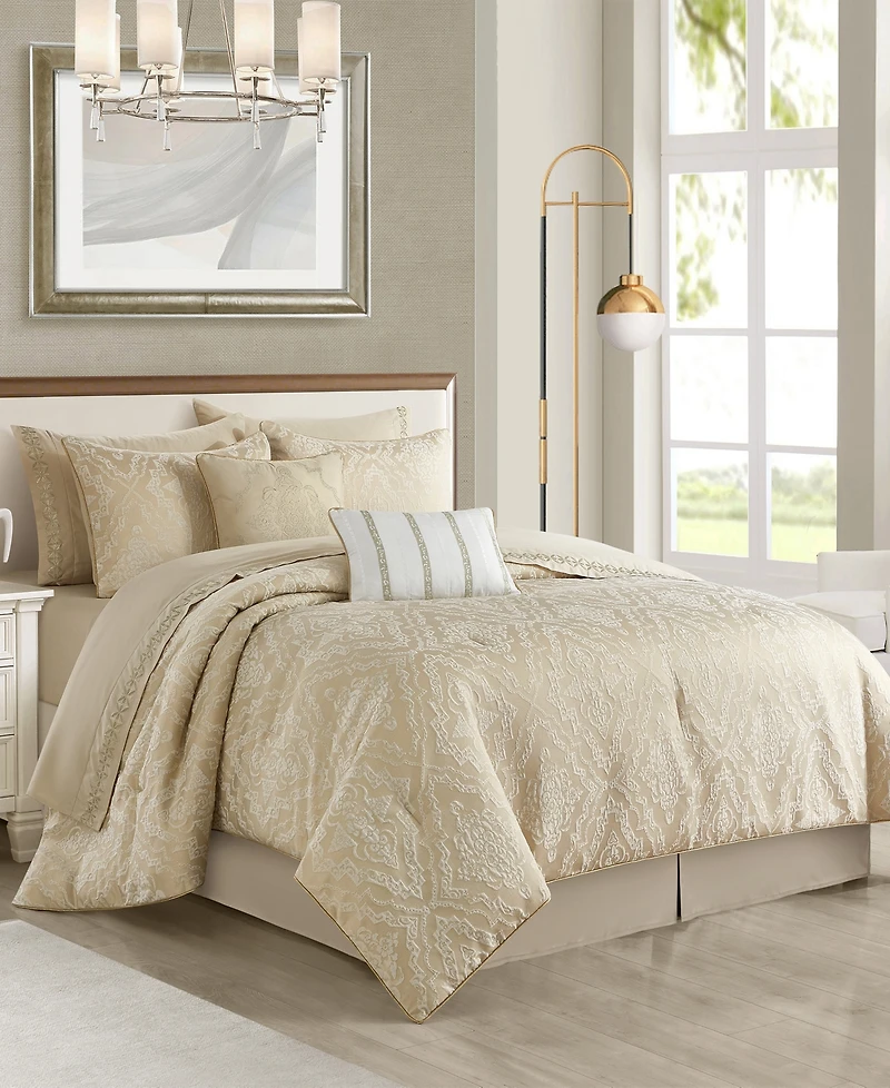 Stratford Park Sheridan Damask 10-Pc. Comforter Set, California King