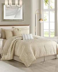 Stratford Park Sheridan Damask 10-Pc. Comforter Set, California King