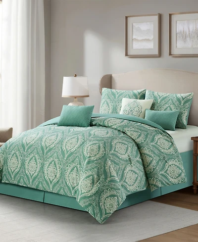 Stratford Park Neriah Medallion 7-Pc. Comforter Set, Queen