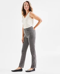 Style & Co Women's High-Rise Straight-Leg Corduroy Pants, Created for Macy's