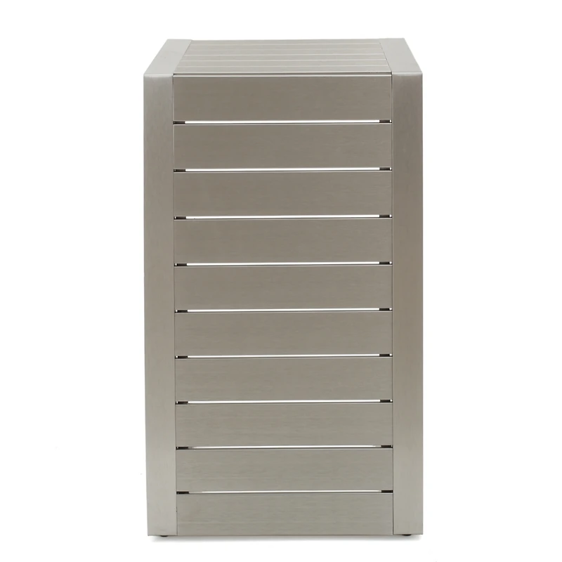 Streamdale Modern C-Shaped Patio Table In Grey