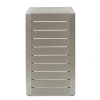 Streamdale Modern C-Shaped Patio Table In Grey