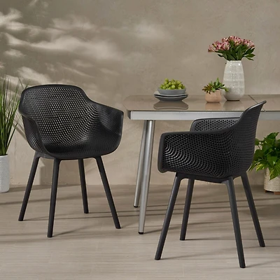 Streamdale Furniture Outdoor Dining Chair Set - Weather Resistant & Stylish