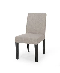 Streamdale Contemporary Upholstered Dining Chair With Tapered Rubberwood Legs