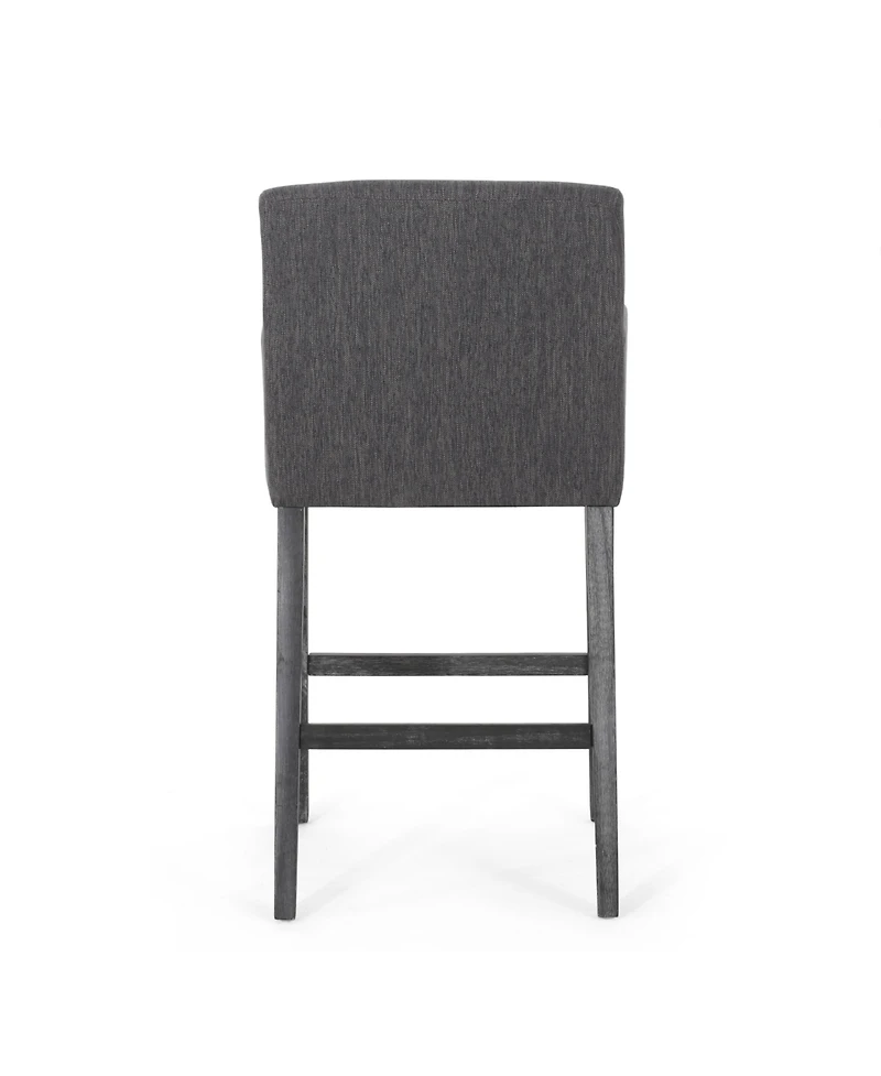 Streamdale Contemporary Upholstered Counter Stools With Armrests (30.5" Height)